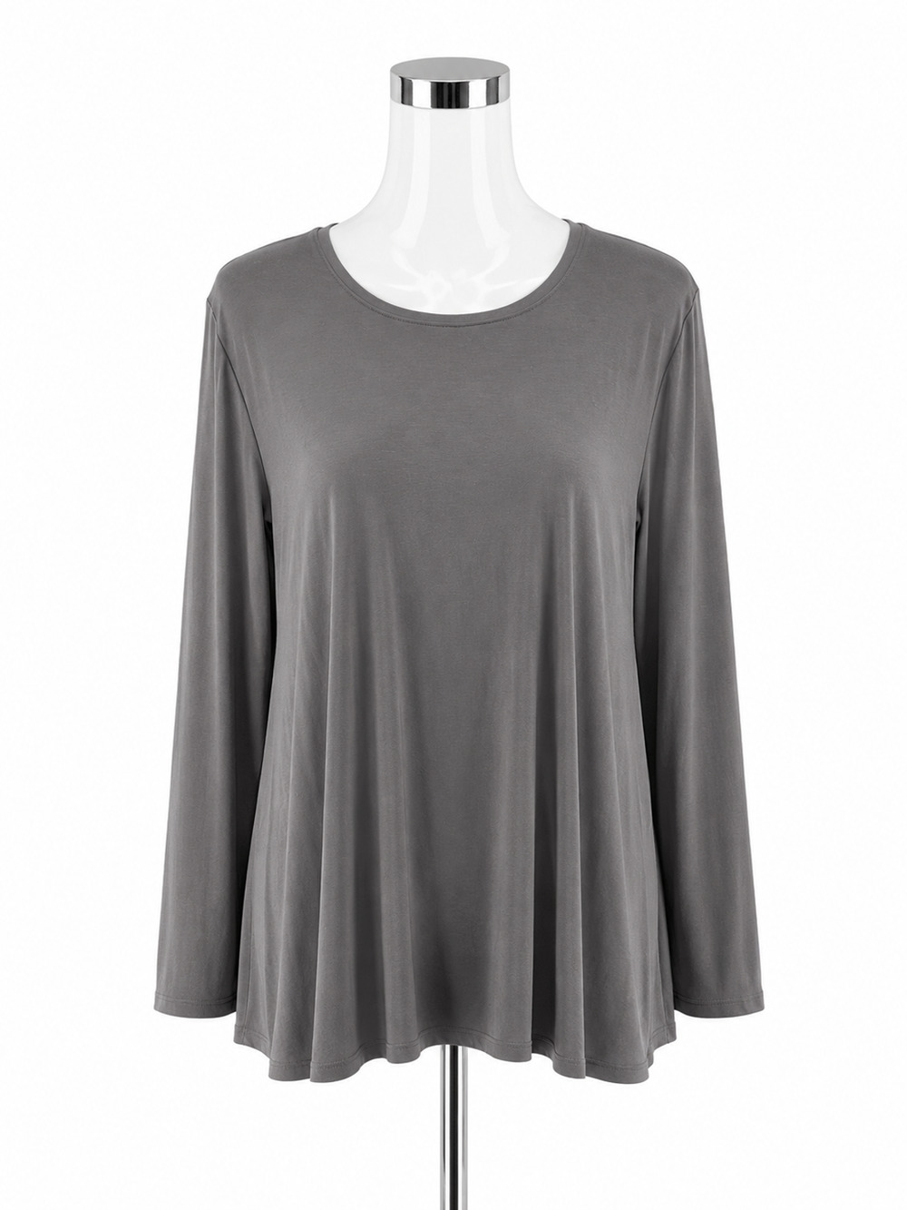 Eileen Fisher NWT Viscose Jersey Dolman Tunic Top Gray XL Dillard's Exclusive